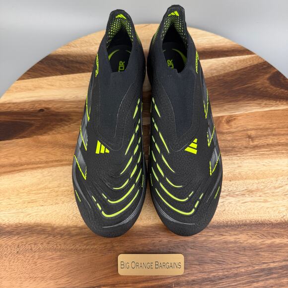 Adidas Predator Elite Laceless FG Men\'s 8 Electric Stealth Pack Cleat JI1078 main image 9
